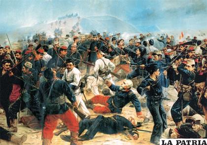 Representación de la Guerra del Pacífico / Internet 
