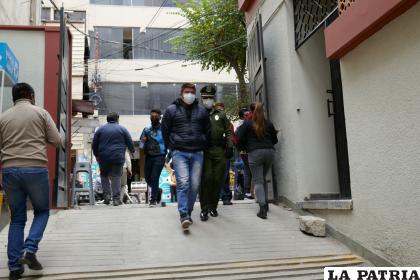 El implicado tras la audiencia de medidas cautelares
 /LA PATRIA