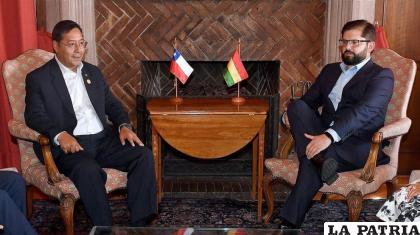 Los presidentes de Bolivia, Luis Arce y de Chile, Gabriel Boric /RR.SS.