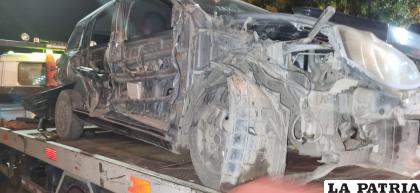 El taxi terminó de esta manera /LA PATRIA