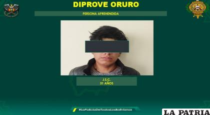 Aprehendido por el tercer caso de robo /LA PATRIA