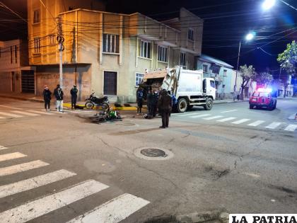 El incidente ocurrió la madrugada del lunes /LA PATRIA