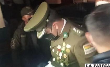 El capitán Alberti cuando fue aprehendido en 2022 /Erbol
