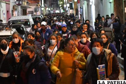La marcha fue multitudinaria /Emilio Castillo
