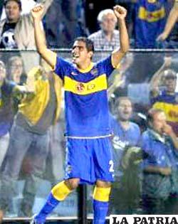 Lucas Viatri, a los 88 minutos anotó el gol de Boca Juniors