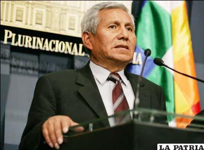 Para el dirigente Raúl Quiroga, el Ministro Félix Rojas (foto), maneja un discurso dudoso