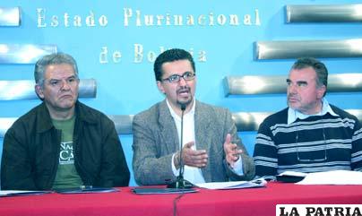Ministro de Gobierno Sacha Llorenti lanzó la convocatoria para nuevo centro penitenciario en La Paz