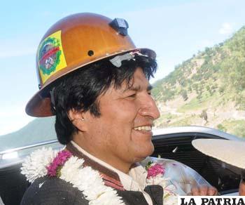 El presidente Morales, fue duro al referirse a los mineros, uno de los sectores que se consideraba como su aliado