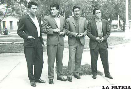 Edgar Quinteros, Juan Arancibia, Luis Peláez y Armando Escóbar el año 1963, fueron integrantes de San José
