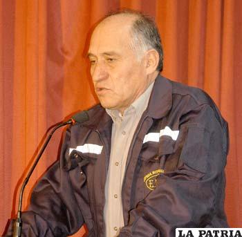 Ministro de Minería, José Pimentel