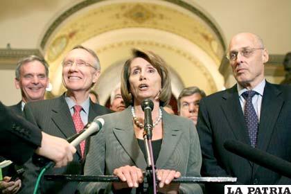 Nancy Pelosi, líder demócrata de la Cámara de Representantes