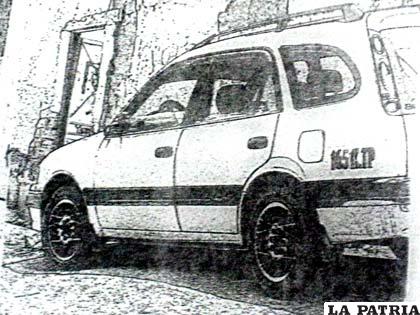 Vehículo donde subió la víctima