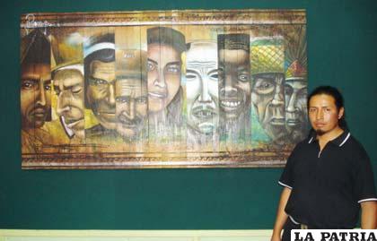 Uno de los artistas de “Visión profunda”  presenta atractiva obra de arte