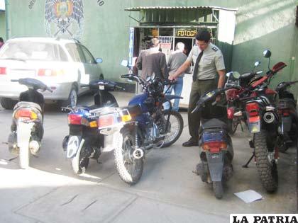 Motocicletas decomisadas por el personal de Tránsito