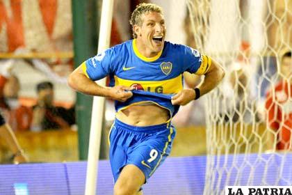 Martín Palermo de Boca Juniors, se reencontró con el gol