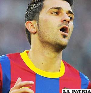 David Villa, delantero de Barcelona