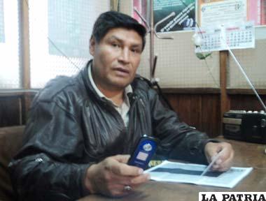 Félix Loredo, Secretario de Seguridad Social de la Federación de trabajadores Mineros de Bolivia