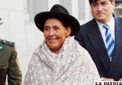 Ex prefecta de Chuquisaca, Savina Cuellar