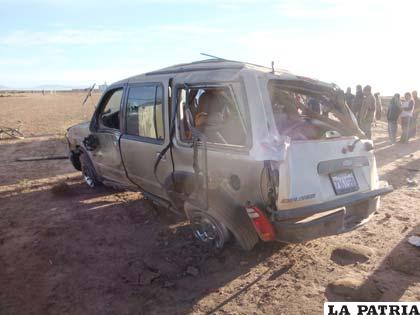 El vehículo siniestrado en Toledo