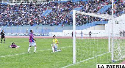 El segundo gol de San José, fue obra de Miguel Loayza