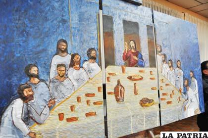 Exposición en el Club Oruro lleva un mensaje de hermandad, entre artistas y bolivianos 