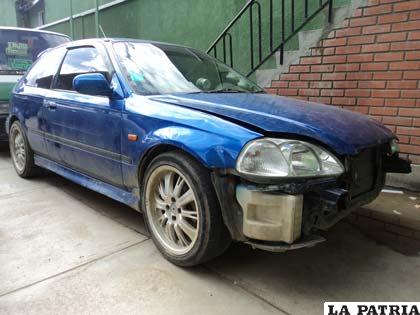 En estas condiciones circulaba el motorizado por calles de la ciudad