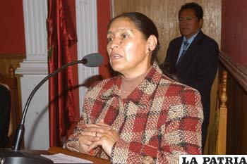 Inés Humacayo actual presidenta de la Adfso