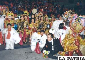 Jóvenes de Abopane presentaron la Diablada, consiguiendo el tercer lugar en el III Festival de Danza Boliviana Inclusiva 