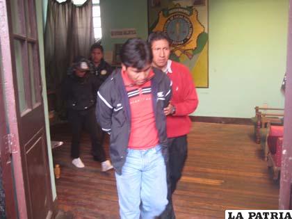 Uno de los presuntos autores y conductor de la vagoneta