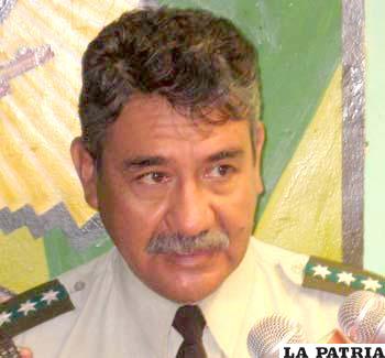 Subdirector de la Felcc, Cnl. Rubén Zegada
