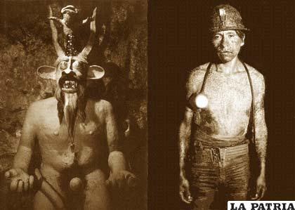 El Tío y el minero fotografía de Jean-Claude Wicky