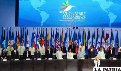 En la Cumbre de las Américas tres países se opusieron a la legalización de las drogas (Foto ABI)