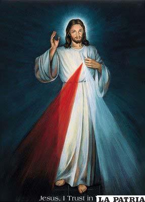 Retrato de Jesús pintado por Santa María Faustina Kowalska 