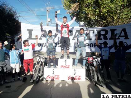Ganadores de la prueba de descenso 