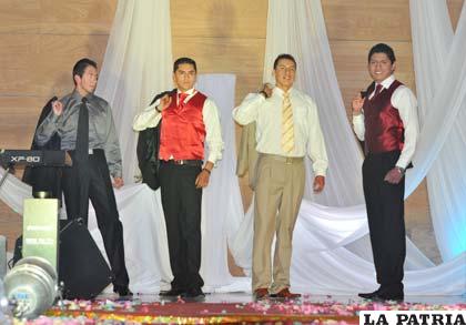 Jóvenes que compitieron por el título de Míster Oruro 2012