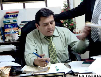 Fiscal de materia, Aldo Morales Alconini
