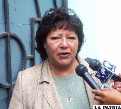 Sonia Saavedra, presidenta del Comité Cívico