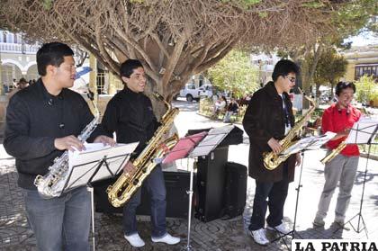 Cuarteto de Saxos trae a Oruro una nueva propuesta