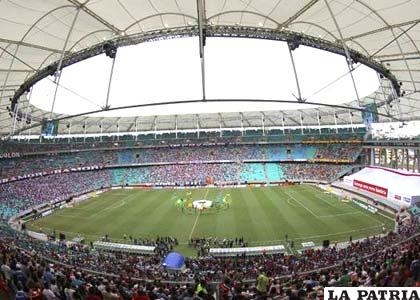 Vista panorámica del estadio Arena Fonte Nova
