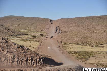 Parte de la ruta que resta para hacer realidad la carretera Oruro- Pisiga