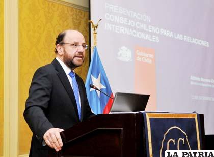 Ministro de Exteriores de Chile, Alfredo Moreno