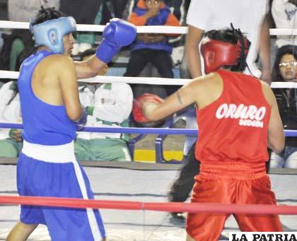 Boris Pinto, de Oruro, frente a Gunar Choque, de Chuquisaca