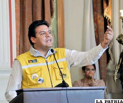Alcalde paceño Luis Revilla