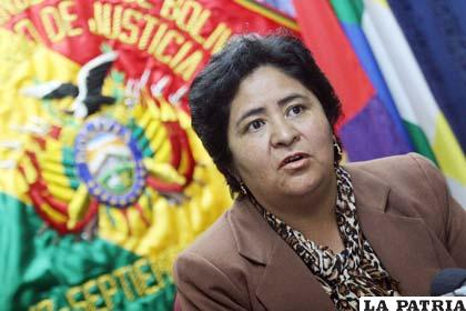 La ministra de Justicia, Cecilia Ayllón, se refirió al fallo del Tribunal Constitucional en el caso Terrorismo