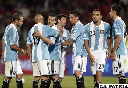 Los jugadores seleccionados de Argentina