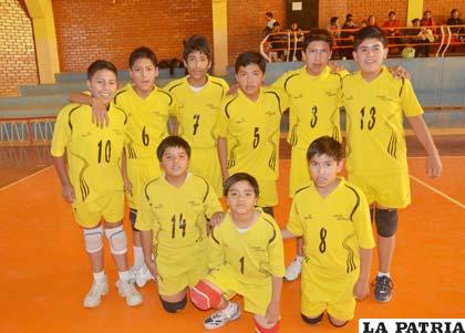El equipo de San Martín en la categoría infantil