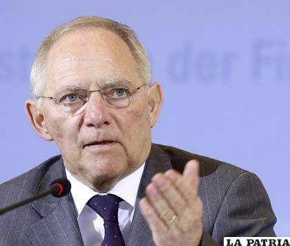 Ministro de Finanzas alemán, Wolfgang Schaeuble