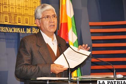 Mario Virreira, ministro de Minería