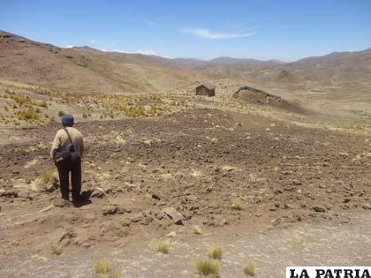 Territorio en conflicto limítrofe entre La Paz y Oruro 
