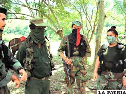 Integrantes de la guerrilla paraguaya